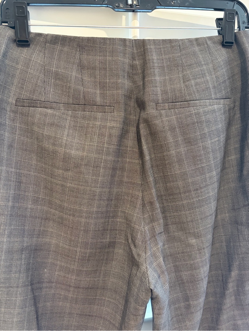 FRAME EUC Plaid Slit Front Cropped Pants Trousers 6 8 Wool - Picture 7 of 7